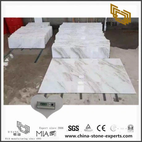 Novo lindo DIY Arabescato Venato White Mármore Tiles para design de piso