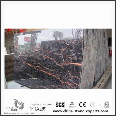 Marrom de beleza telhas de lajes de pedra mármore vermelhas por Pub Design