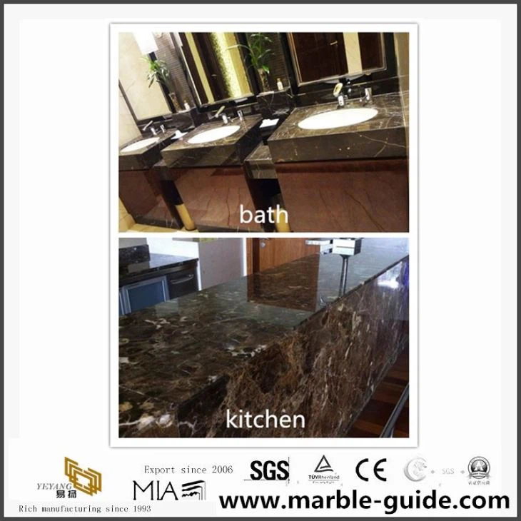 China Cheap Emperador Marble Countertops For Bath And Kitchen