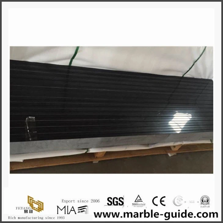 Engineered Stone Countertops Quartz Stone With Black Color