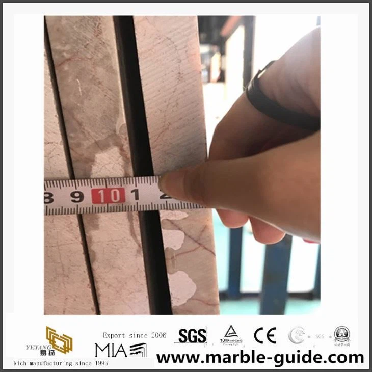 Factory Sale China Pink Marble Natural Vein Floor Tile For Home Decoration