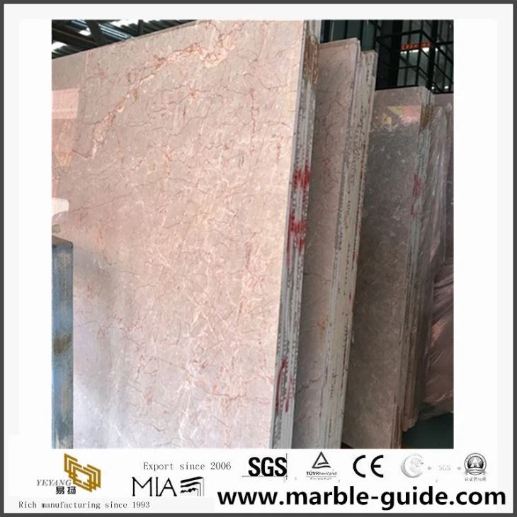 Factory Sale China Pink Marble Natural Vein Floor Tile For Home Decoration