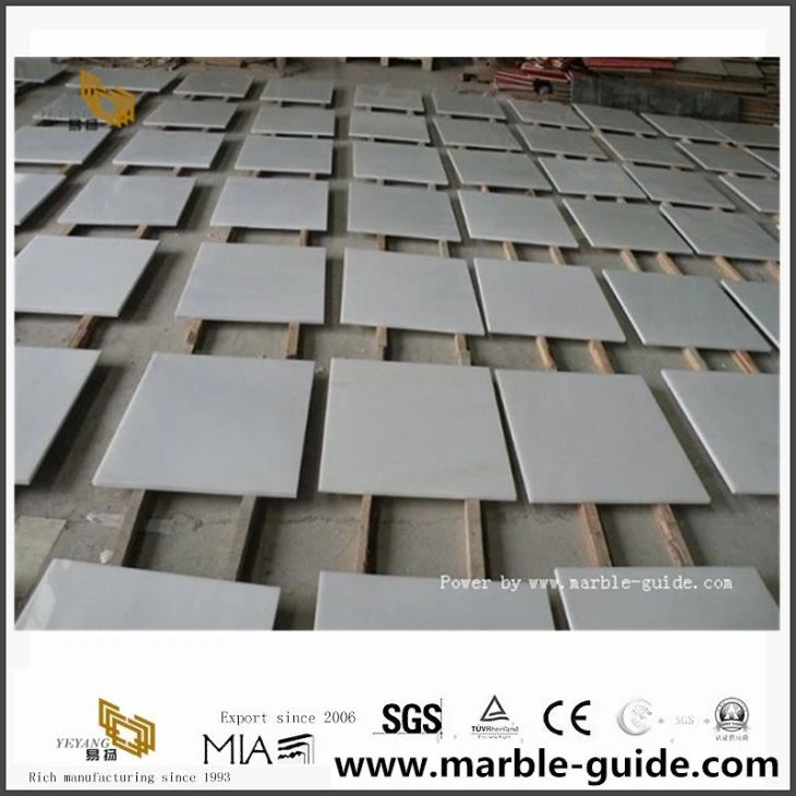 pure white marble tiles