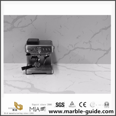 Calacatta White Engineered Quartz Countertops para design de cozinha