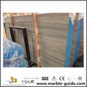 China Bom preço Blue Wood veia laje de mármore para piso de hotel/revestimento de parede
