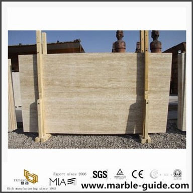 Placas de travertino branco creme Irã para telhas do assoalho/parede de banheiro