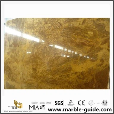 Preço natural de fábrica cobre Amarelo de mármore e lajes para decoração de construção