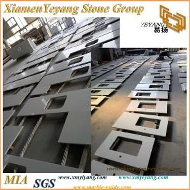 Super-branco Quartz Kitchen Counterotps e Banheiro Vanity Tops