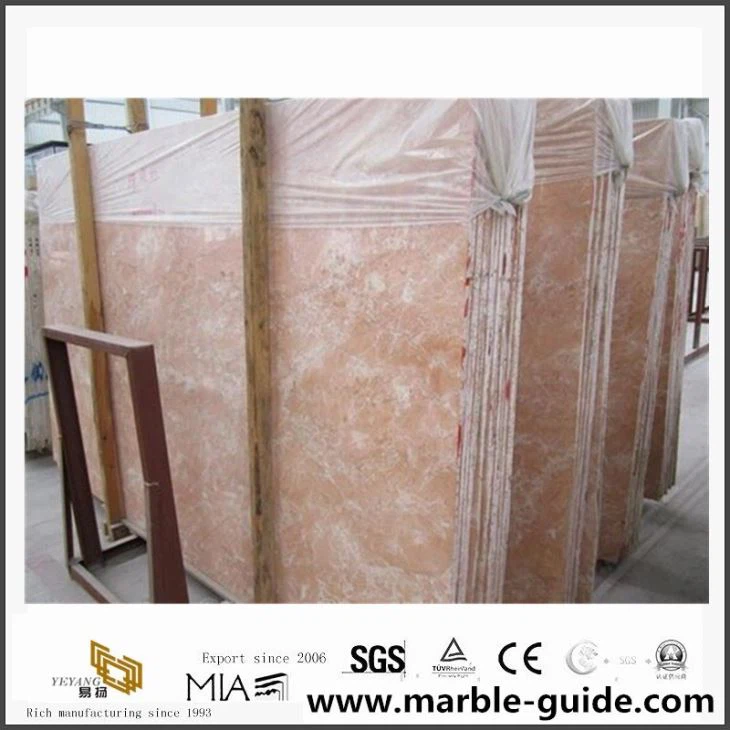 Tea Rosa Orange Red Marble For Exterior Wall Building Materials