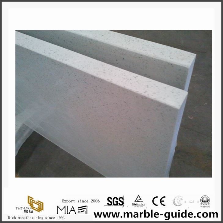 White Mirror Fleck Quartz Countertop