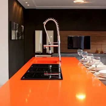 Bancadas De Quartzo Laranja Escuro