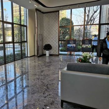 Projeto de mármore de pintura de tinta para piso de villa