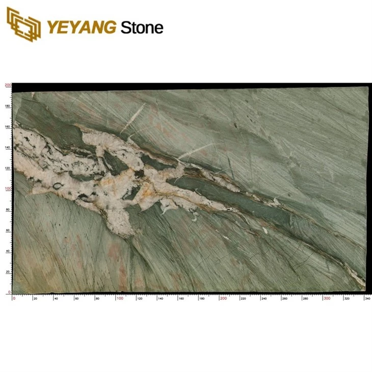 Popular Luxury Stone Countertop Slabs Dragon Green Marble for Projects